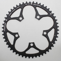 PLATEAU ROUTE 5BRA D.110 STRONGLIGHT 51DTS  EXTERIEUR NOIR ALU 7075 TYPE SHIMANO 9-10V.