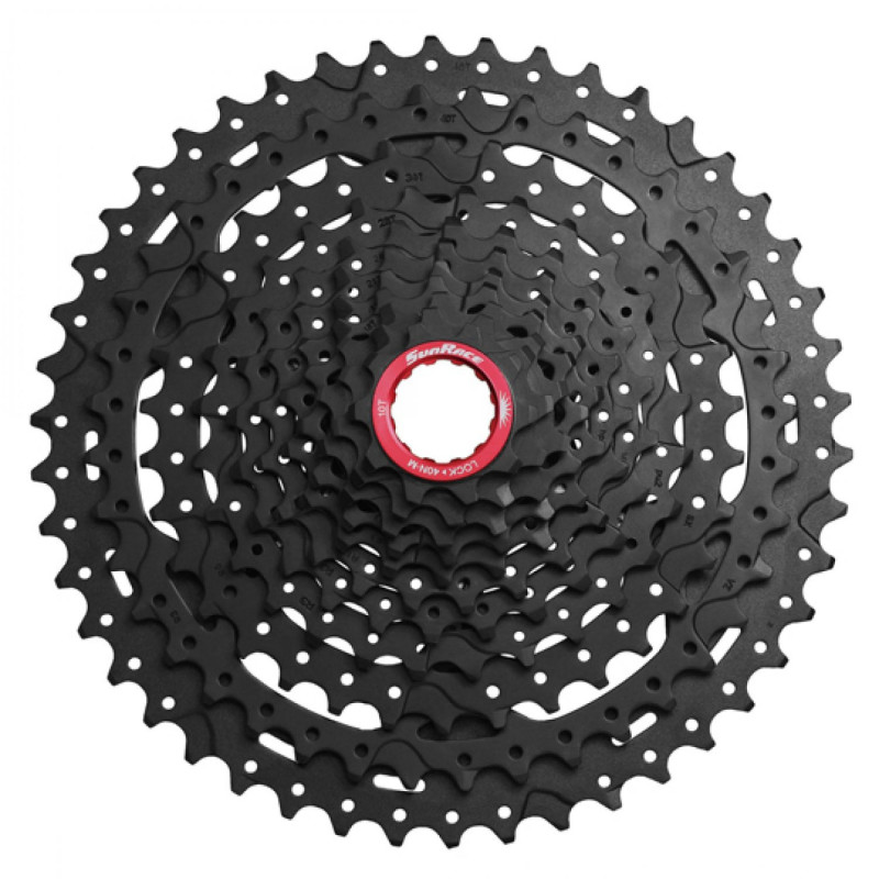 Cassette 11v. Sunrace 10-46 corps xd (empreinte Sram)  metallic silver