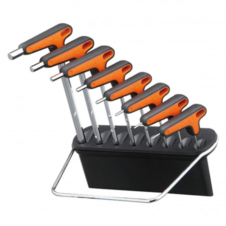 OUTIL CLE ALLEN EN "T" SUPER B TB-76160 EN 2/2.5/3/4/5/6/8/10MM (JEU 8 CLES) (CLASSIC)