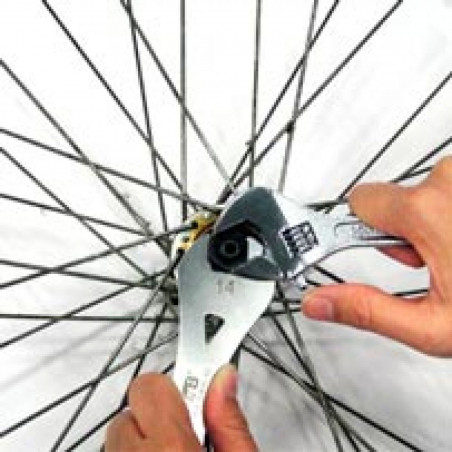 OUTIL REGLAGE MOYEU DE ROUE SUPER B TB-HB25 13/15MM (CLE A CONE)