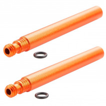 PROLONGATEUR DE VALVE SUPER B TB-VC20 60MM ALU ORANGE (X2)