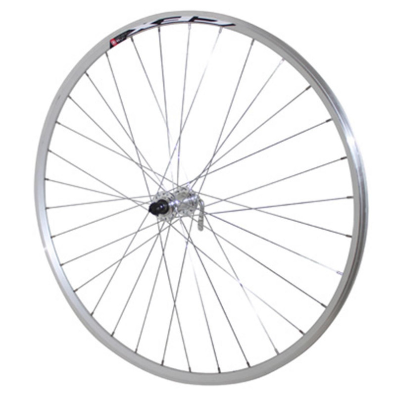 Roue route 700 elan avant cfx argent moy alu 32t.