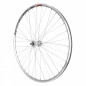 Roue route 700 elan avec ecrous avant cfx argent moyeu alu roue libre 7-6v. 32 rayons galva jante 13c