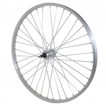 Roue vtt 26" arriere alu moy alu axe plein roue libre 7-6v. (vendu avec ecrou 10x100)