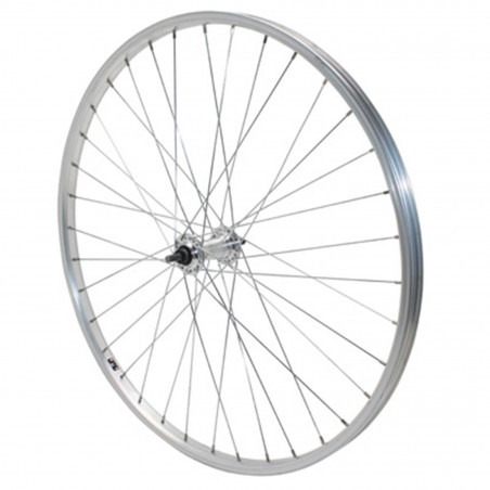 Roue vtt 26" avant alu moy alu axe plein (vendu avec ecrou 9x100)