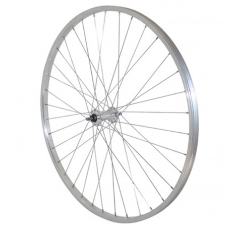 Roue vtc-city 700x28-35 avant alu mx alu axe plein (vendu avec ecrou 9x100)