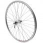 Roue vtt 26" er10 avant argent double paroi moy alu blocage