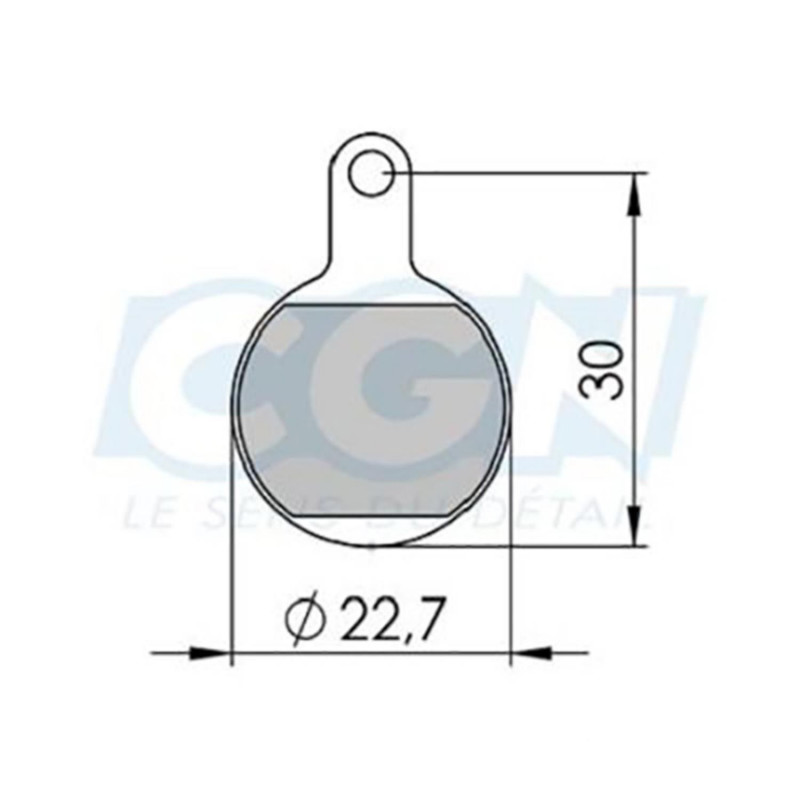 Plaquette frein vtt 43 clarks adapt. tektro iox/lyra (pr) organique