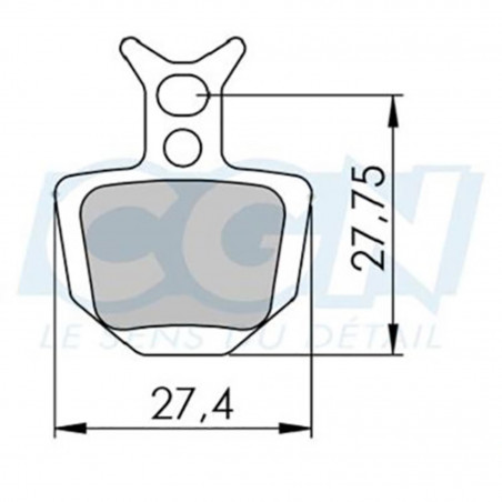 Plaquette frein vtt 13 clarks sintered adapt. formula oro (pr)