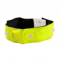 BRASSARD SECURITE REFLECHISSANT LUMINEUX (AVEC LEDS) JAUNE FLUO