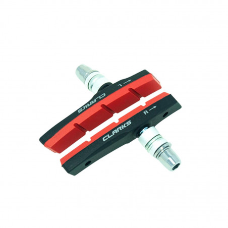 Porte patin vtt/e bike/vae clarks a vis v-brake asymetrique renforce rouge (pr)