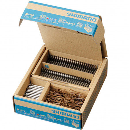 PLAQUETTE FREIN VTT 34 SHIMANO DEORE B03S M575/495/486/446/395 RESINE (25 PAIRES)