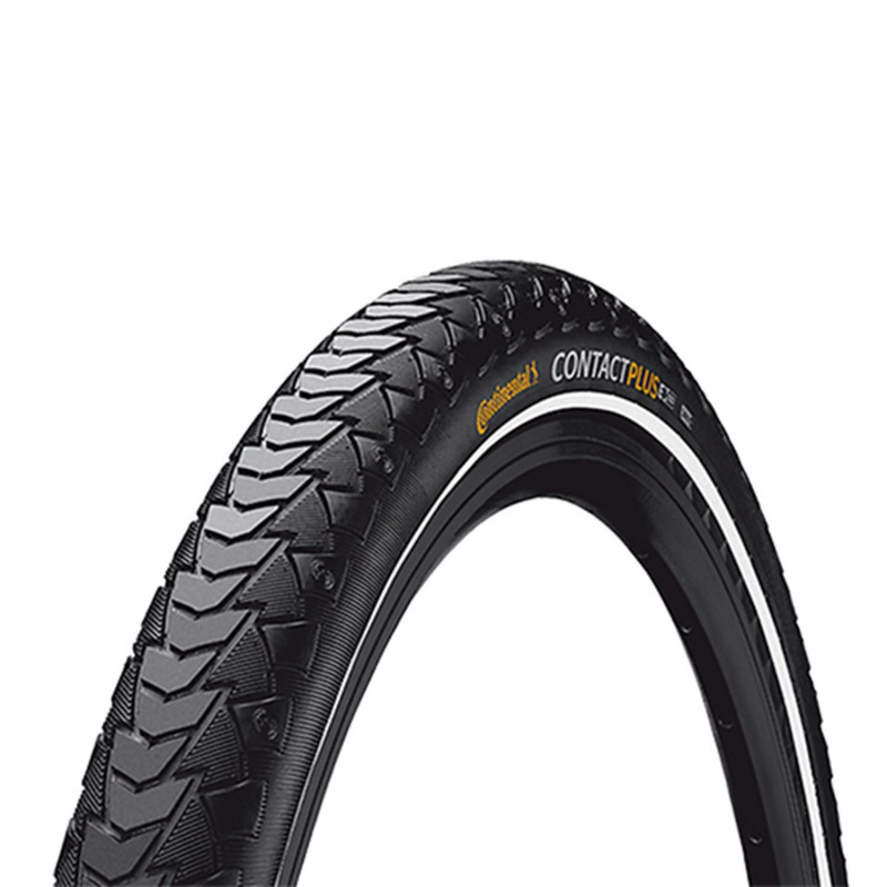 Pneu vtc/urbain 700x32 tr Continental contact plus tt noir (32-622) e-bike/vae 50 km/h