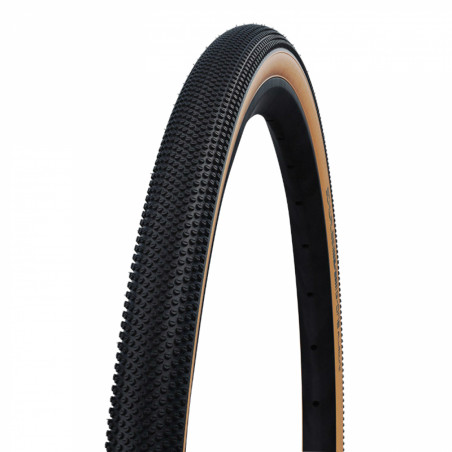 Pneu gravel 700 x 40 Schwalbe g-one r noir-beige renfort v-guard ts (40-622) tle tubeless-tubetype