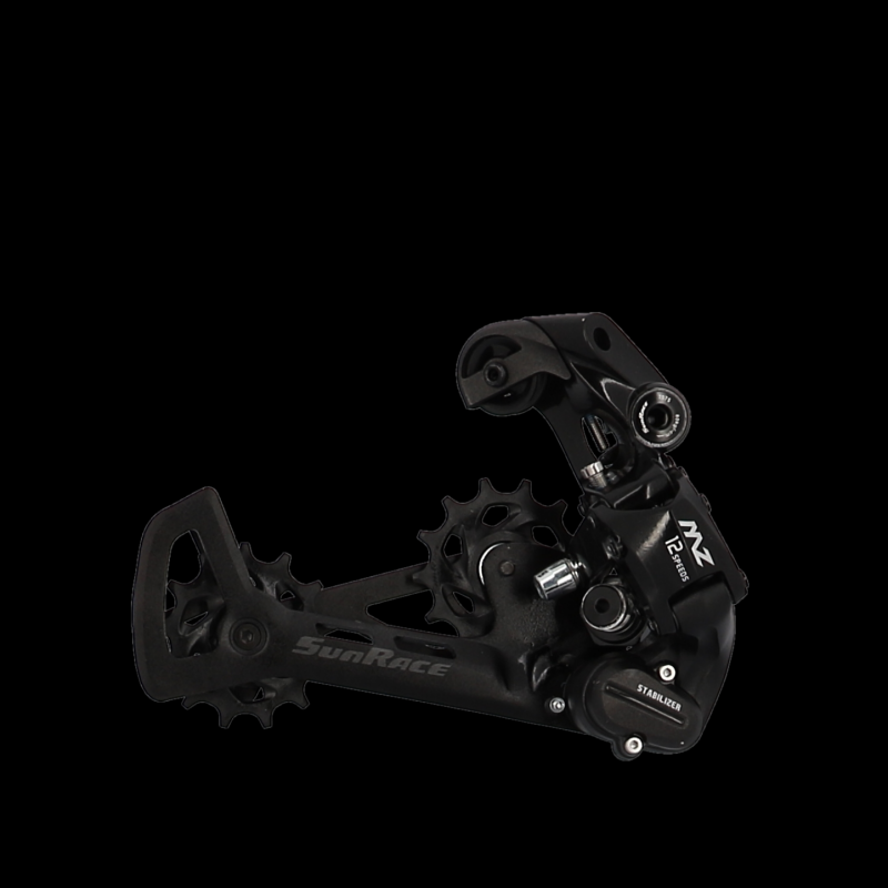 Derailleur vtt ar Sunrace mz600 12v. chape moyenne (compatible Shimano)