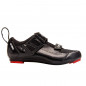 CHAUSSURE ROUTE/TRIATHLON FLR F121 T45 NOIR 2 BANDES AUTO AGRIPPANTES  (PR)