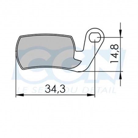 Plaquette frein vtt 29 clarks kevlar competition adapt. magura marta 2002-2008/marta sl (p