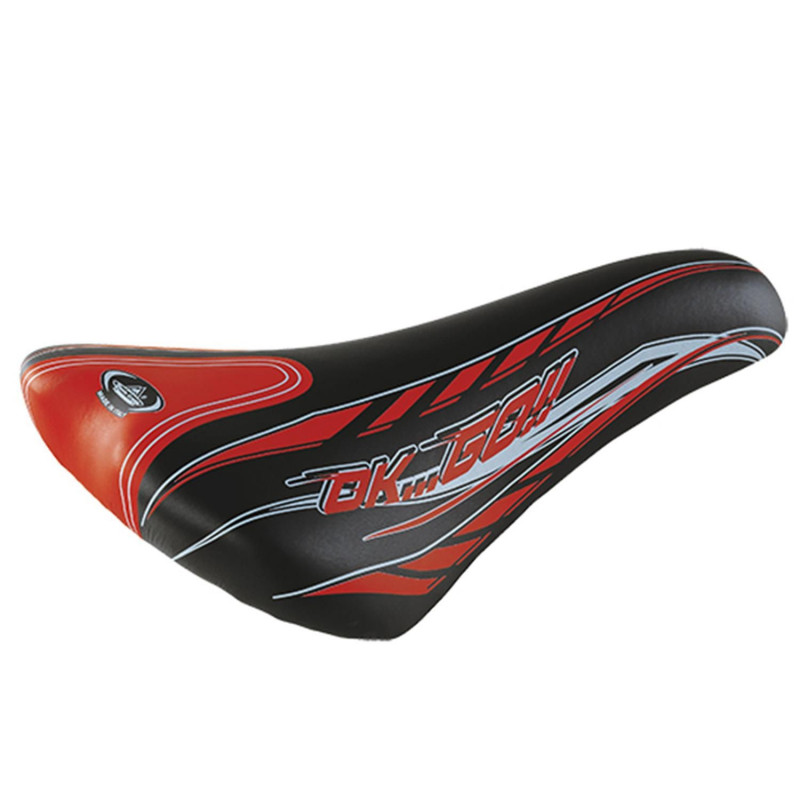 SELLE ENFANT JUNIOR 24/26 POUCES 920 STORM MONTE GRAPPA NOIR/ROUGE AVEC CHARIOT DE SELLE