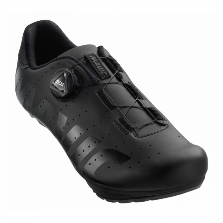 CHAUSSURE CYCLOTOURISTE MAVIC COSMIC BOA NOIR 40 2-3 SERRAGE BOA FIXATION 3 POINTS COMPATIBLE LOOK-SHIMANO (PAIRE)