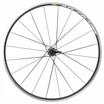 Roue route 700 mavic aksium arriere noir cassette Shimano 11-10v. 20 rayons jante 622-17