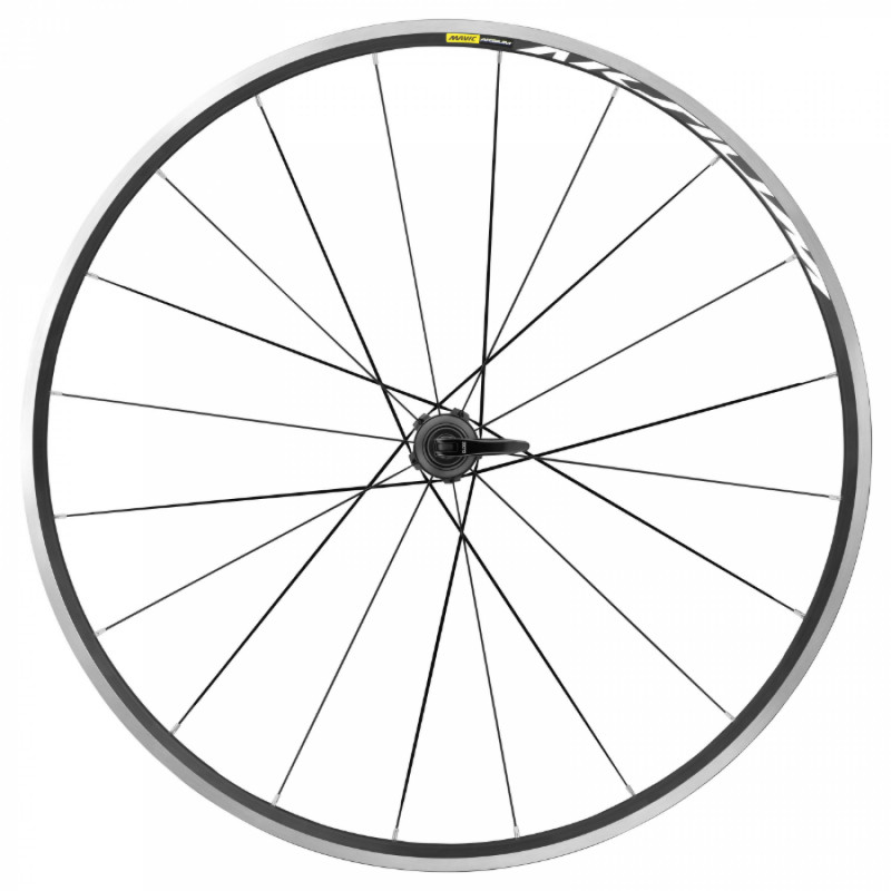 Roue route 700 mavic aksium arriere noir cassette Shimano 11-10v. 20 rayons jante 622-17