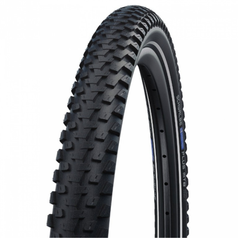 Pneu vtt suv 29 x 2.35 Schwalbe marathon plus mtb crampons noir tr (60-622) renfort flanc reflex homologue vae e50