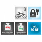 PORTE VELO PLATEFORME EUFAB AMBER POUR 3 VELOS FIXATION RAPIDE SUR L'ATTELAGE - COMPATIBLE POUR METTRE 2 VAE  - CHARGE MAXI