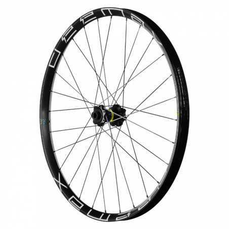 Roue vtt 27.5" mavic e-deemax boost tubeless ready avant axe traversant 15-110 disc 6 trous jante 584-35