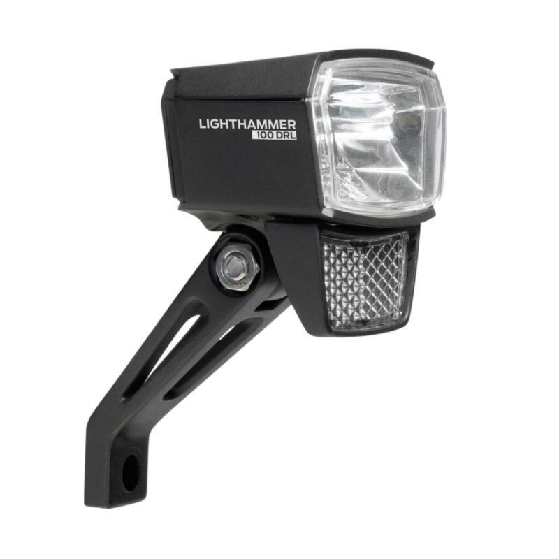 ECLAIRAGE VELO VAE - E-BIKE AVANT SUR FOURCHE TRELOCK LS890 6-12V 100 LUX NOIR - POUR VOIR A 100M ET VISIBLE A 5KMS