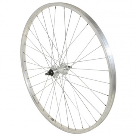 Roue vtt 26" arriere alu moy alu axe plein roue libre 1v. (vendu avec ecrou 10x100)