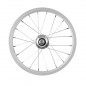 Roue velo enfant 14" ar ecrou axe plein jante argent mach1 kid. monovitesse
