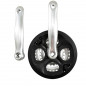 PEDALIER VTT TRIPLE 42-34-24D L170 ALU NOIR PARE CHAINE DEMONTABLE 7/8V (AXE CARRE 122)