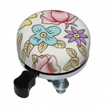 SONNETTE TIMBRE NEWTON A MOTIF A FLEUR BLANC DIAM 55mm