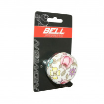 SONNETTE TIMBRE NEWTON A MOTIF A FLEUR BLANC DIAM 55mm