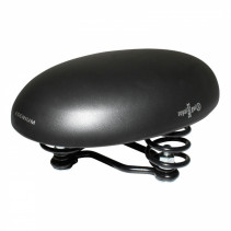 SELLE ROYAL LOISIR ROK NOIR (SANS BEC DE SELLE POUR PEDALER EN JUPE) largeur 140mm et longueur 220mm