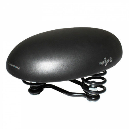 SELLE ROYAL LOISIR ROK NOIR (SANS BEC DE SELLE POUR PEDALER EN JUPE) largeur 140mm et longueur 220mm
