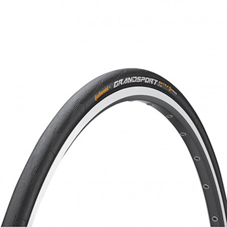 PNEU ROUTE 700 X 25 CONTINENTAL GRAND SPORT EXTRA NOIR RENFORT VECTRAN (AVEC 2 SOUS-COUCHES ANTI-CREVAISON IDEAL POUR L'HIVER)