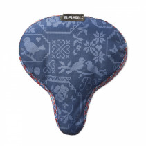 COUVRE SELLE VELO BASIL BOHEME BLEU INDIGO (28x23cm) WATERPROOF