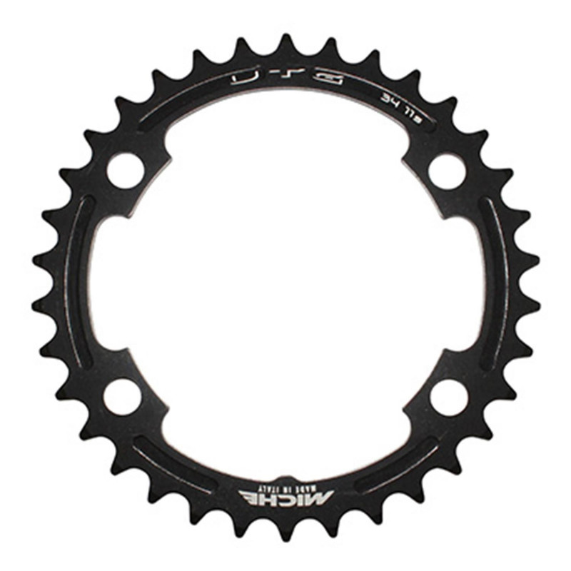 PLATEAU ROUTE 4BRA D.110 POUR SHIMANO ULTEGRA 6800 MICHE 34DTS INTERIEUR COMPATIBLE 105 5800 NOIR 11V.