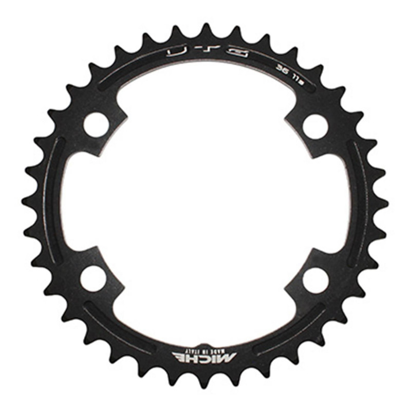 PLATEAU ROUTE 4BRA D.110 POUR SHIMANO ULTEGRA 6800 MICHE 36DTS INTERIEUR COMPATIBLE 105 5800 NOIR 11V.