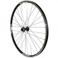 Roue vtt 27.5" combo avant noir renforce v-brake moyeu Shimano rm66 (compatible disc centerlock) (jante double paroi avec
