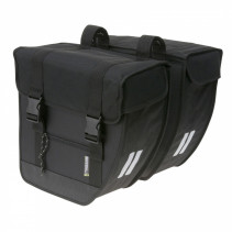 SACOCHE ARRIERE VELO DOUBLE BASIL TOUR 26L NOIR (32x13x32cm)