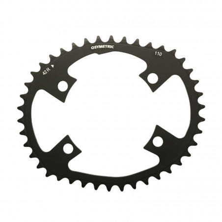 PLATEAU ROUTE KIT 4BRA D.110 OSYMETRIC 54X42DTS NOIR 11-10V. POUR SHIMANO DURA-ACE 9000-ULTEGRA 6800 - 105  5800