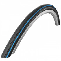PNEU ROUTE 700 X 23 SCHWALBE LUGANO NOIR BANDE BLEU TS 255g (23-622) (OFFRE SPECIALE)