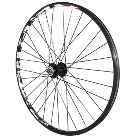 Roue vtt 27.5" karma disc avant noir double paroi moyeu 6trous  - 21mm inter et 27mm exter