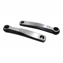 MANIVELLE DROITE   GAUCHE STRONGLIGHT MAGAN2 170mm NOIR-ARGENT ISIS POUR BOSCH-BROSE (DEPORT 10mm)