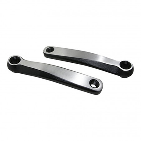 MANIVELLE DROITE   GAUCHE STRONGLIGHT MAGAN2 170mm NOIR-ARGENT ISIS POUR BOSCH-BROSE (DEPORT 10mm)