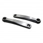 MANIVELLE DROITE   GAUCHE STRONGLIGHT MAGAN2 170mm NOIR-ARGENT ISIS POUR BOSCH-BROSE (DEPORT 10mm)