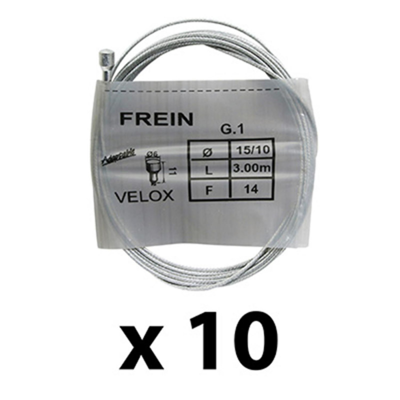 CABLE DE FREIN ROUTE-CITY 3.00M (BOITE DE 10 CABLES)