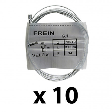 CABLE DE FREIN ROUTE-CITY 3.00M (BOITE DE 10 CABLES)